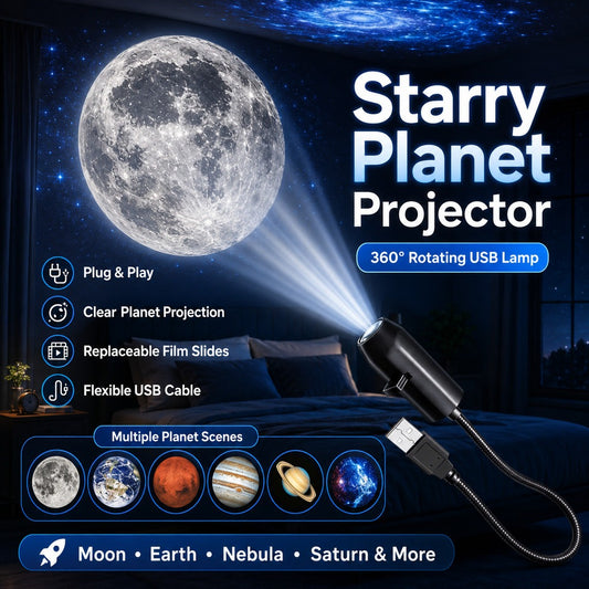 USB Ceiling Moon Earth Projection